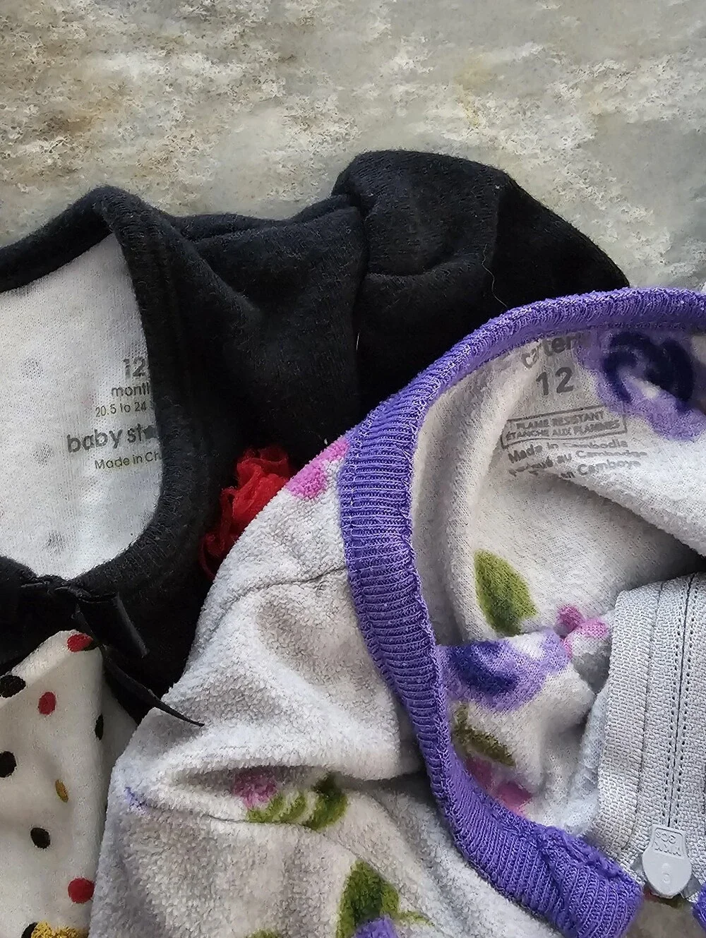 Baby Girl Clothes Lot 12 Months 6pc Warm Fall Winter Outfit Denim Velvet Fleece